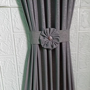 Gorden Minimalis ikat tengah /Gorden Katun Embos /Korden Minimalis