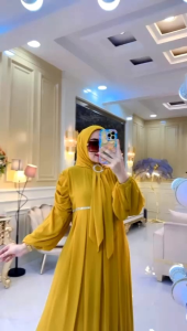 REALPICT COD PREMIUM GAMIS UMAIRA FREE HIJAB SEGI 4 BAHAN CERUTY MIX BRUKAT PREMIUM LD 110 PB 140 TERBARU TERMURAH BEST SELLER TANGAN PERTAMA KONVEKSI GAMIS PESTA RATUGAMISJKRT