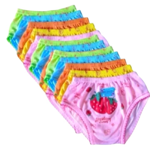ISI 12 PCS CELANA DALAM ANAK CEWE MOTIF STROBERI USIA 2-8 TAHUN CD ANAK PEREMPUAN