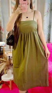 Long  Dress  with Back Ribbon
