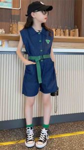 BAJU JUMPSUIT ANAK PEREMPUAN OVERALL JEANS REMAJA CEWEK MODIS KEREN IMPORT