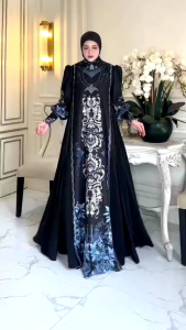 GAMIS TERBARU SYARI  SYARI TRENDI BRANDED PRODUK PREMIUM FASHION MODERN MEWAH ELEGAN BAJU DRESS ETNIK MUSLIM BATIK ETNIK SETELAN ROYAL ALVEENA