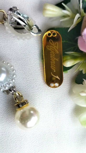 Hijabnur1 - Sepasang Anting Klip Hijab Bunga - Anting Jepit Handmade