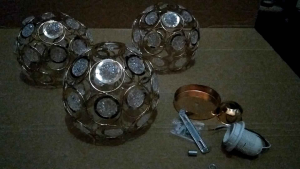 Ring Kristal Kap Lampu Gantung atau Silling Kap Lampu Langit-langit