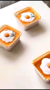 Square Colorfull Cake Box PET Lid 10 pcs