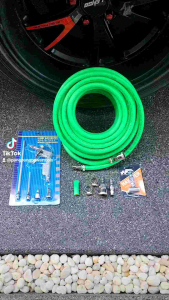 สายลมญี่ปุ่น Leon 20 เมตร คอปเปอร์หัว-ท้าย หนา 5 ชั้น ทนแรงดัน 200 บาร์ แบนรด์ญี่ปุ่น สีเขียว