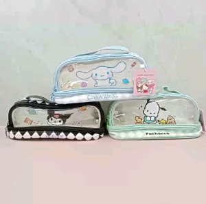 PENCIL CASE SUSUN 2 IMPORT SANRIO / POUCH IMPORT HELLO KITTY / KOTAK PENSIL POCHACCO / TEMPAT PENSIL LUCU MELODY