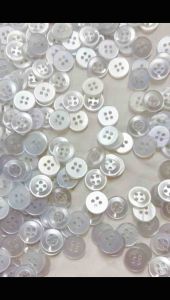 [144PCS] Button 4 Hole White Colour/Butang Baju Biada//Button