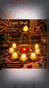 IRON URULI FOR DOOR STEP DECORATION FOR DIWALI