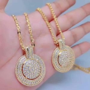 Kalung Wanita Titanium Xuping Perhiasan Aksesoris Lapis Emas Panjang 45.cm