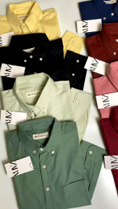 Kemeja Polos Pria Lengan Panjang Zara