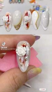 Khay khoảng 1000c charm hoa hồng khay tròn mix nhiều mẫu trang trí design cho móng siêu HOT [ 𝐓𝐔́ 𝐀𝐍𝐇 𝐍𝐀𝐈𝐋 ]