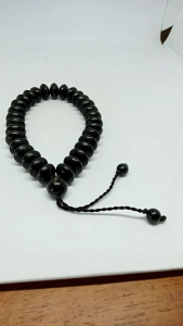 Gelang Kayu Kelor Hitam Model Pipih H188