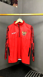 jaket ERSPO timnas indonesia kualitas GO logo garuda karet // jaket ERSPO timnas indonesia warna merah // jaket ERSPO timnas indonesia