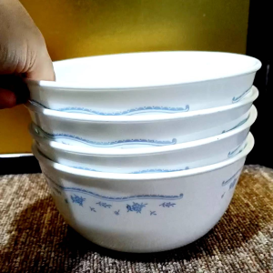 800ml CORELLE USA MORNING BLUE MICROWAVABLE RAMEN / CURRY BOWL 1PC • Japan Surplus • DINNERWARE
