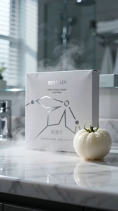 BIOLAIN White Tomato Collagen Facial Mask - White Tomato Extract - Whitening - Collagen - Hydrating - Anti-Aging - Natural Ingredients Instant brightening after 1 sheet. Fairer and brighter skin in 4 weeks! 5 sheets per box. 25 mL Biomato extracts/sheet