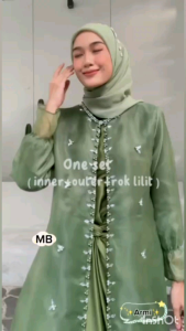 ALIKA HNB MAXY DRESS BRUKAT PESTA GAMIS ORGANZA