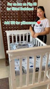 Fitted Bedsheet for your Baby Crib Foam (Bedsheet Only)