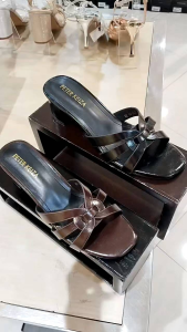 PETER KEIZA‼️ sandal wanita heels 6cm glossy mewah
