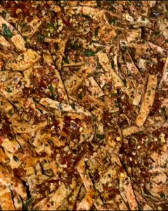 1Kg - basreng pedas daun jeruk kemasan 1kg/1000gram