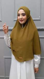 Hijab instan jilbab crinkle Khimar bergo crinkle husnia el ihsan