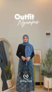 𝐐𝐈𝐒𝐓𝐇𝐘 𝐇𝐈𝐉𝐀𝐁 - ELIZA | Jilbab INSTAN JERSEY Soft ped | JILBAB SEGITIGA INSTAN JERSEY | Pashmina Instan Segitiga Jersey | Qisthy Hijab by Sahala