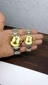 JAM TANGAN RANTAI TANGGALL CUOPLE COMBINASI GOLD WATER RESISTANT