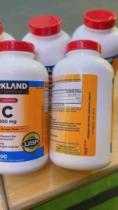 Date 2027-2028 Vitamin C giúp tăng sức đề hháng chống lão hóa Kirkland Signature Vitamin C 500mg Của Mỹ 500 viên Maxwell