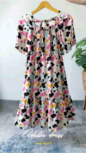 Pakaian Wanita Rayon: Mengenal Adella Dress Motif & Daster Rayon Kerut Dada
