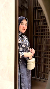 27GADIH LAURA SET HIJAB MOTIF ELEGAN KEKINIAN TERBARU 2025