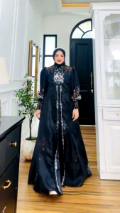 GAMIS TERBARU SYARI  SYARI TRENDI BRANDED PRODUK PREMIUM FASHION MODERN MEWAH ELEGAN BAJU DRESS ETNIK MUSLIM BATIK ETNIK SETELAN MAQEERA