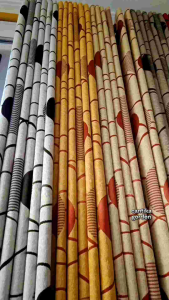 Tirai Gorden blackout import bludru motif bolak balik hordeng terbaru korden jendela dan pintu mewah dan murah