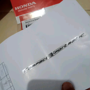 stiker logo tulisan mark compact sportmatic beat k1a original honda