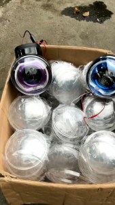 Kaca Lampu Depan 5.75 Inch DOT SAE Import PNP Batok CB125 CD Vanvan YL L2G Jute Vespa Triumph