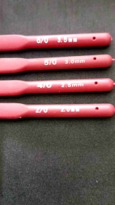 Hakpen Merah untuk Rajutan Kualitas Premium 2mm 2.5mm 3mm 3.5mm 4mm dan 5mm