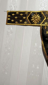 Renda Bordir Aksesoris Tari Ikat Pinggang Lidah Tumpuk 3