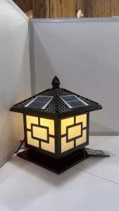 Đèn trụ cổng năng lượng mặt trời đèn năng lượng mặt trời cỡ 25cm-30cm