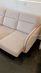 (FREE Installation+Shipping) KBS Malta Cat Friendly Scratch-Resistant Fabric L Shape Slider Sofa / Adjustable Headrest / Pocket Spring Seat / 5 Yrs Warranty / L222 x W174/108 x H80 cm