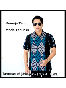 KEMEJA TENUN PRIA KASUAL