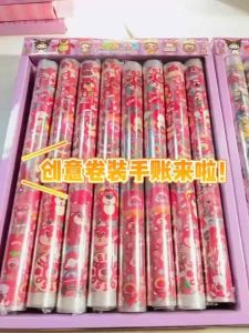 Cuộn Sticker Gấu Dâu Kuromi Bé Gái Nhiều Hình Cute Cho Bé