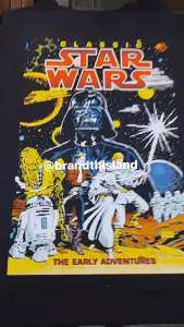T-Shirt Starwars The early adventures - Hitam Cotton Combed star Wars