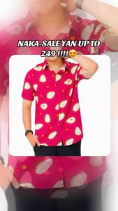Men Hawaiian Summer Polo Shirt - Tropical Beach Vibes Short Sleeve Casual Outfit