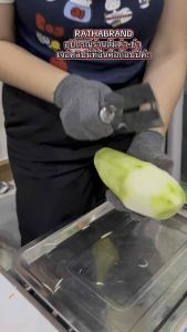 A0033/มีดด้ามแสตนเลส สับ-ฝาน มะละกอ2คม(ถนัดขวา) มีดปอกผลไม้ มีดสับมะละกอเส้นสวย มีดสองคม มีดสองคมสแตนเลส มีดฝานมะละกอ