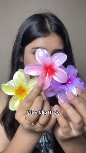 Jepit Rambut Bunga Kamboja Jepitan Rambut Cantik Model Bunga Kamboja