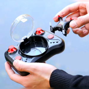 Omsy Mini Drone with Live Camera Pocket RC Drone Controllable by Mobile Phone and Remote Control