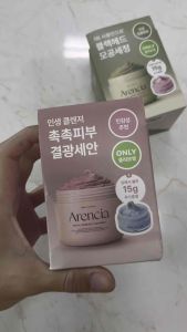 (ของแท้/เกาหลี)Arencia Fresh Rosehip Mochi Cleanser โฟมล้างหน้าออแกนิค เนื้อมูจิ ผิวสะอาดนุ่ม ชุ่มชื้น 120g+15g (Blue)