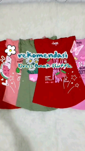 2-10T (2-7th) Baju Pakaian Anak Perempuan Misel Dress Andin Ruffle