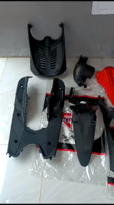 Paket Cover Ful Body Halus Kasar Yamaha Mio Sporty Merah Cabe