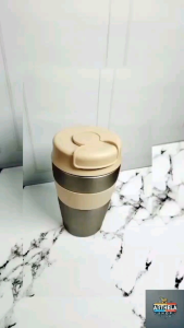 Termos Travel Kopi dan Teh 350 ML Anti Tumpah dengan Tutup Cangkir - Arthela Shop