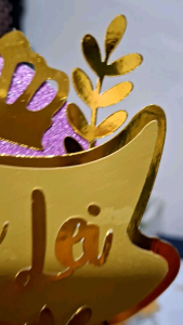 Custom Cake toppers decors set with flowers and butterflies